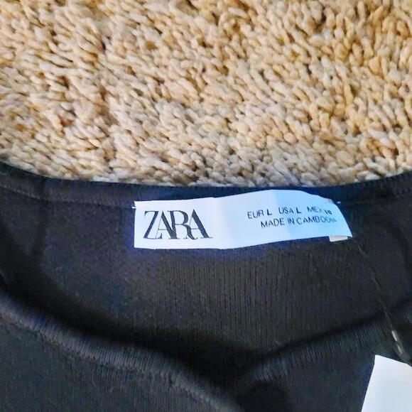 Zara new with tags cropped sweater and Zara navy vest Bundle - Picture 3 of 7